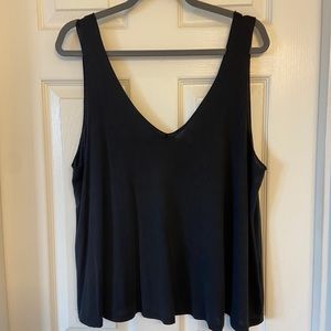 Black V Neck Tank